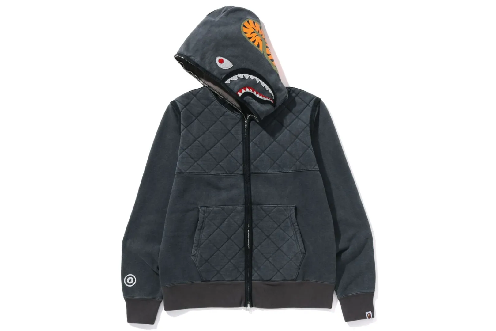 0ZX A RISING BAPE MILITARY SHARK FULL ZIP HOODIE MENS Cheap
