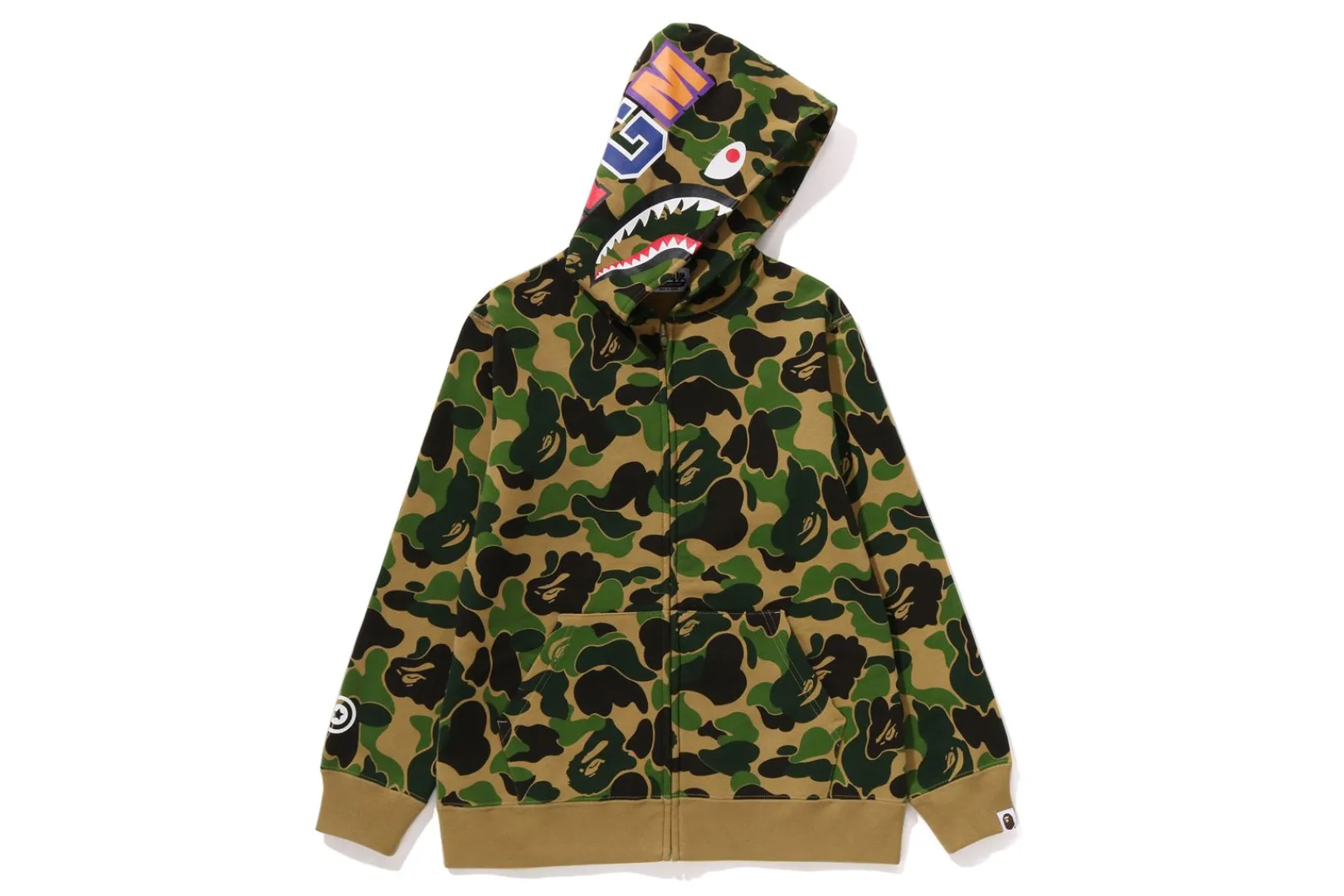 0ZX ABC CAMO SHARK ZIP HOODIE JUNIOR Best