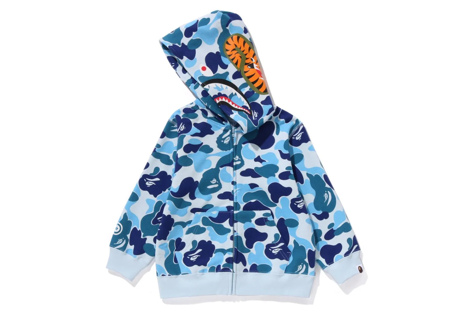 0ZX ABC CAMO SHARK ZIP HOODIE KIDS Flash Sale