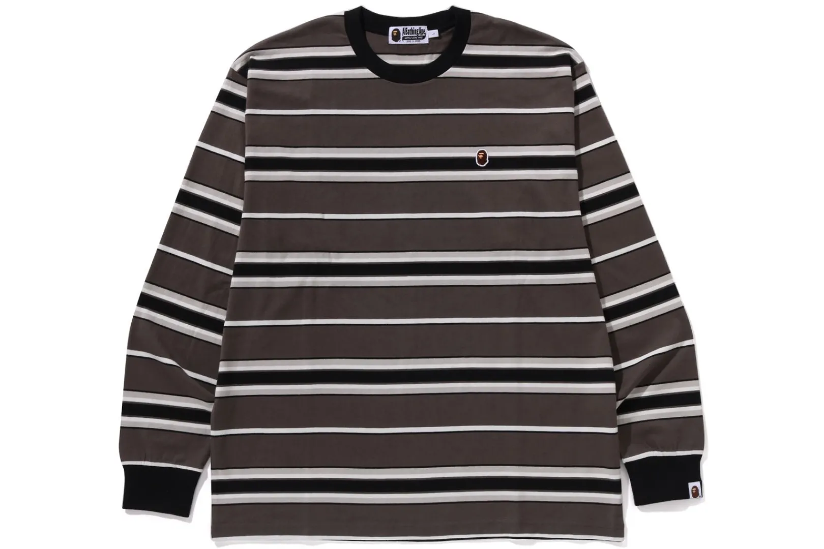 0ZX APE HEAD ONE POINT STRIPE RELAXED FIT L/S TEE MENS Cheap