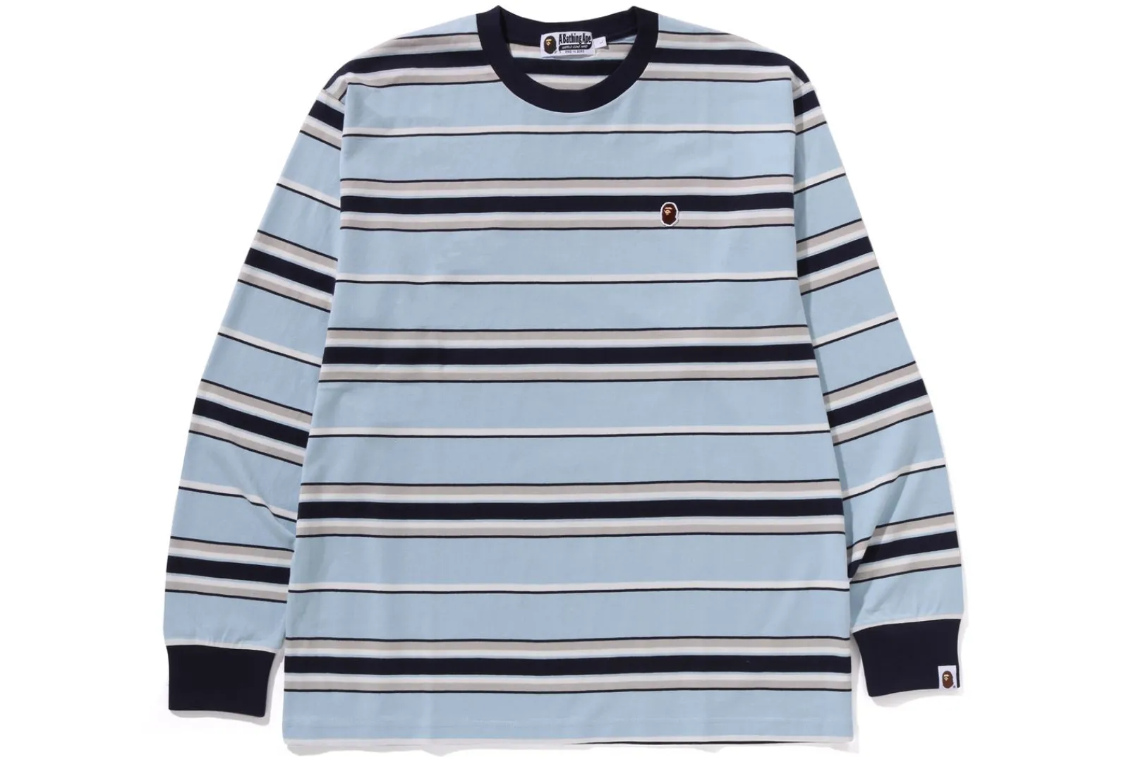 ape_head_one_point_stripe_relaxed_fit_ls_tee_mens_3.webp 0ZX APE HEAD ONE POINT STRIPE RELAXED FIT L/S TEE MENS Cheap