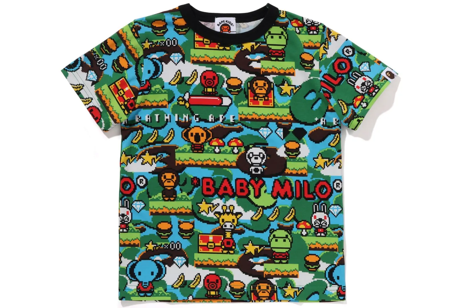 0ZX BABY MILO GAME PATTERN TEE KIDS MULTI Sale