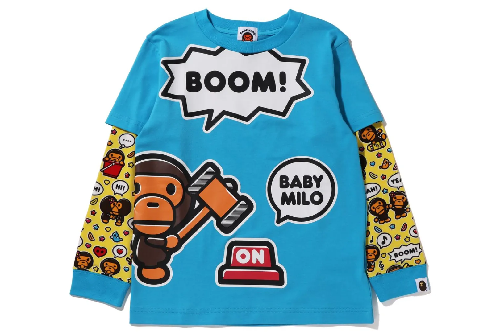 0ZX BABY MILO SPEECH BALLOON LAYERED L/S T-SHIRT FÜR KINDER New