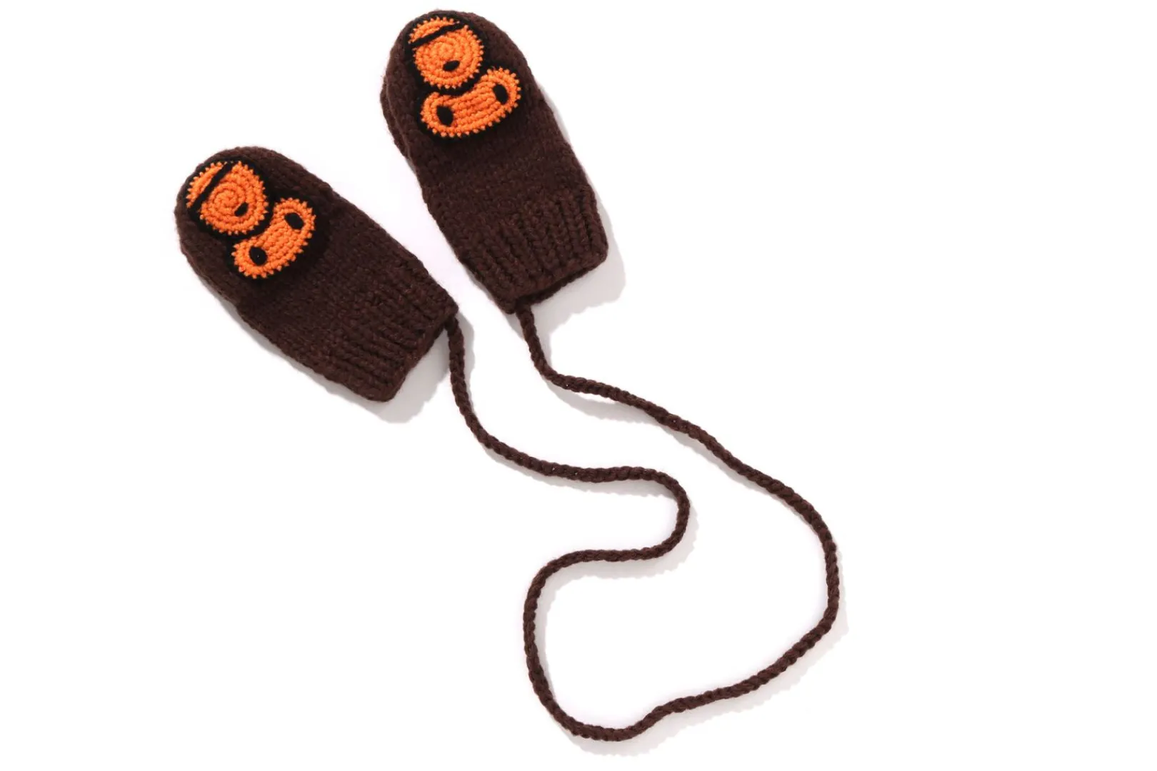 0ZX BABY MILO WOOL MIX KNIT MITTENS KIDS BROWN Shop