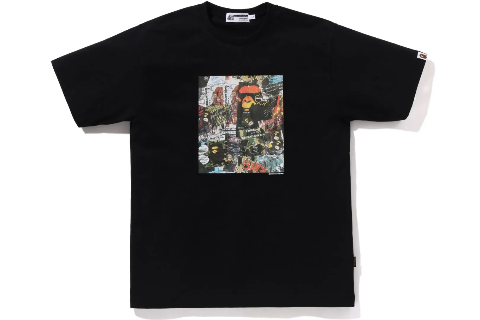 0ZX BAPE FLYER PATTERN PRINT TEE MENS Flash Sale