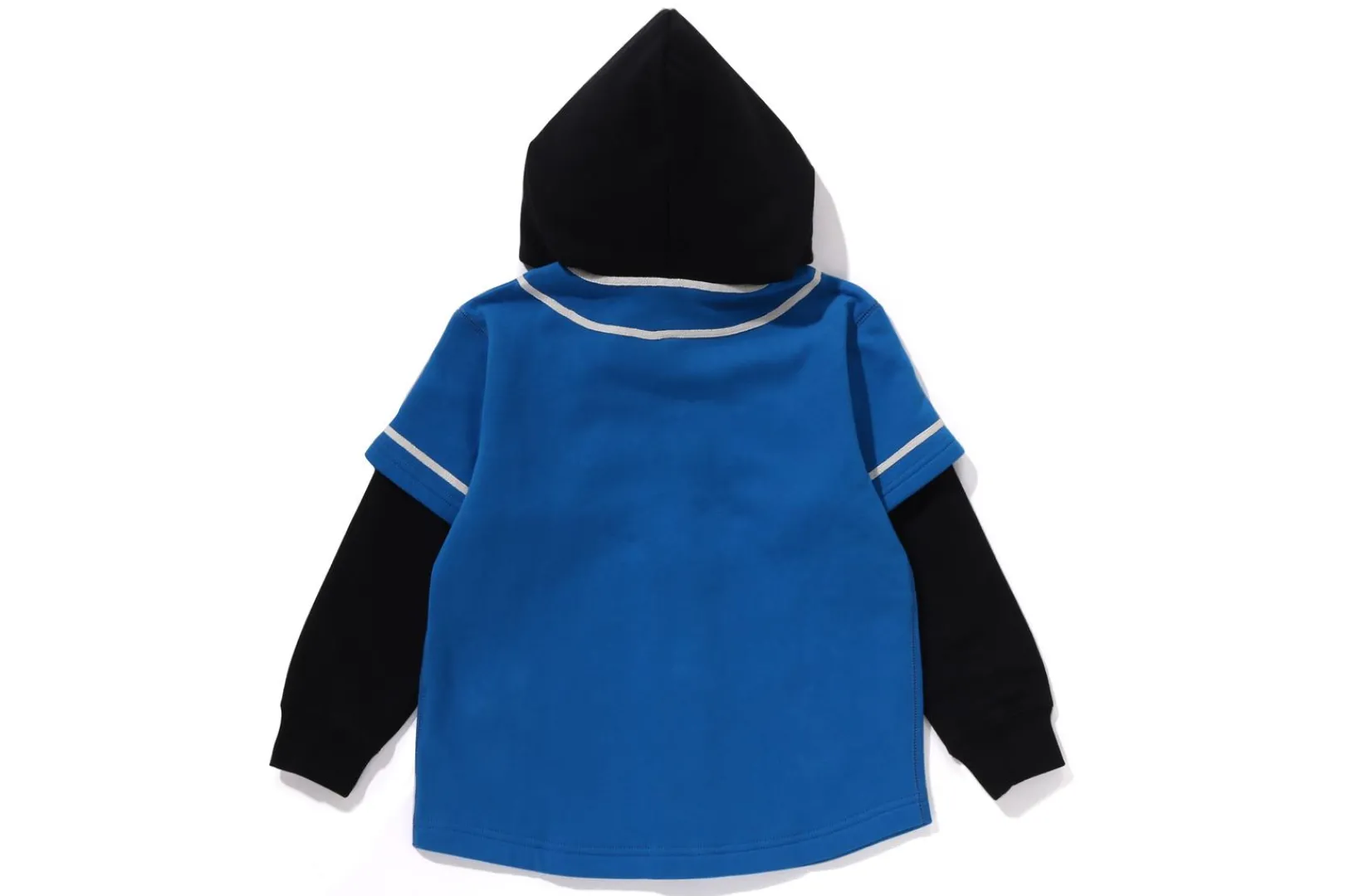0ZX BAPE LOGO LAYERED BASEBALL SWEATSHIRT KIDS Discount