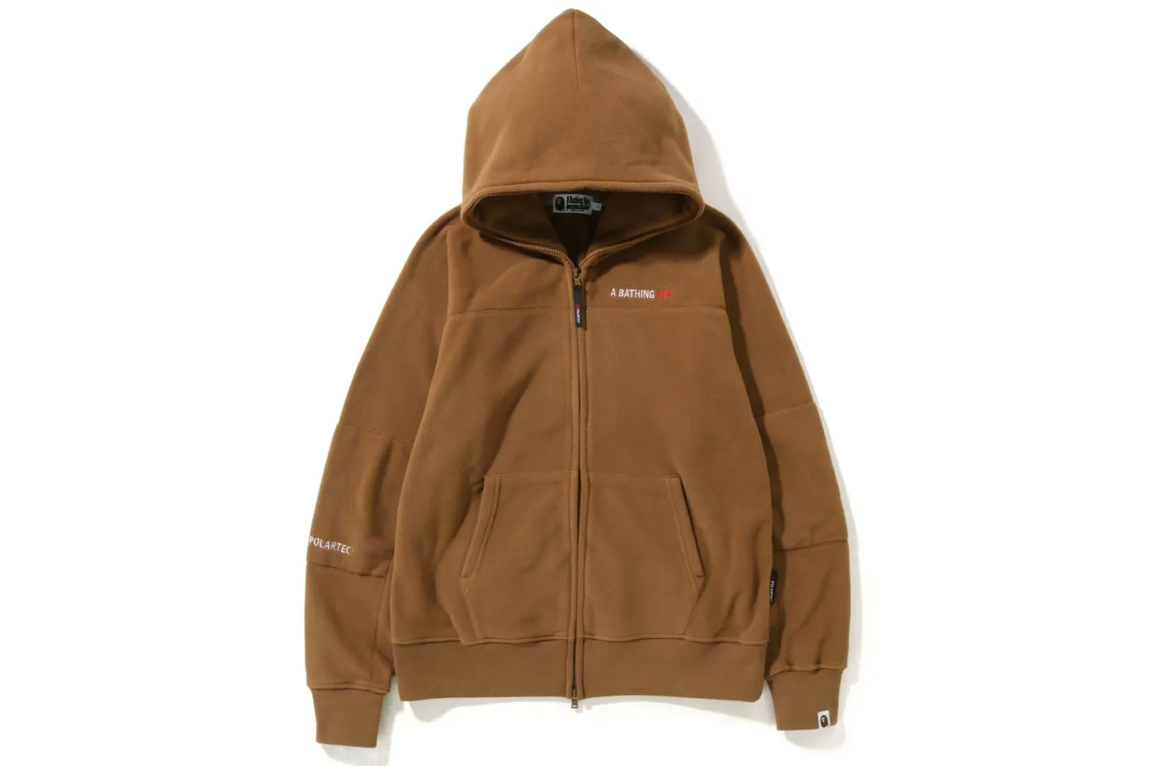 0ZX BAPE POLARTEC HOODIE MIT DURCHGEHENDER REISSVERSCHLUSS, WEITE PASSFORM Best Sale