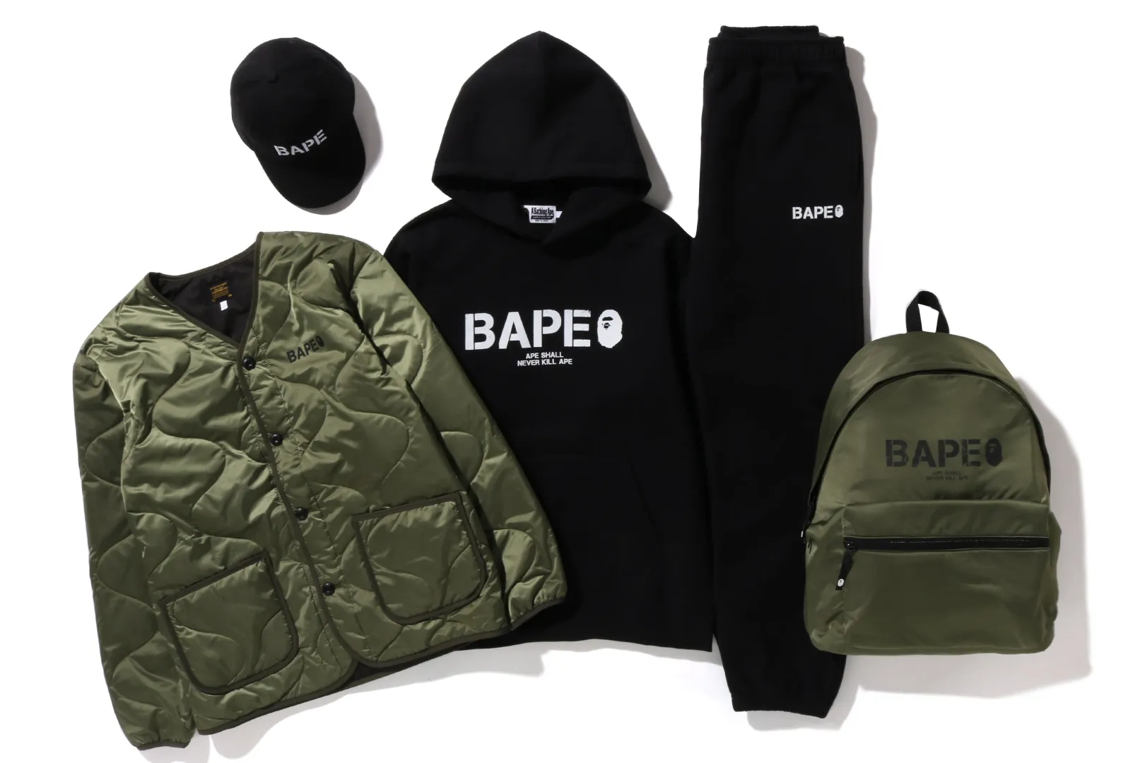0ZX BAPE PREMIUM HAPPY NEW YEAR BAG MENS DARK GREEN Discount