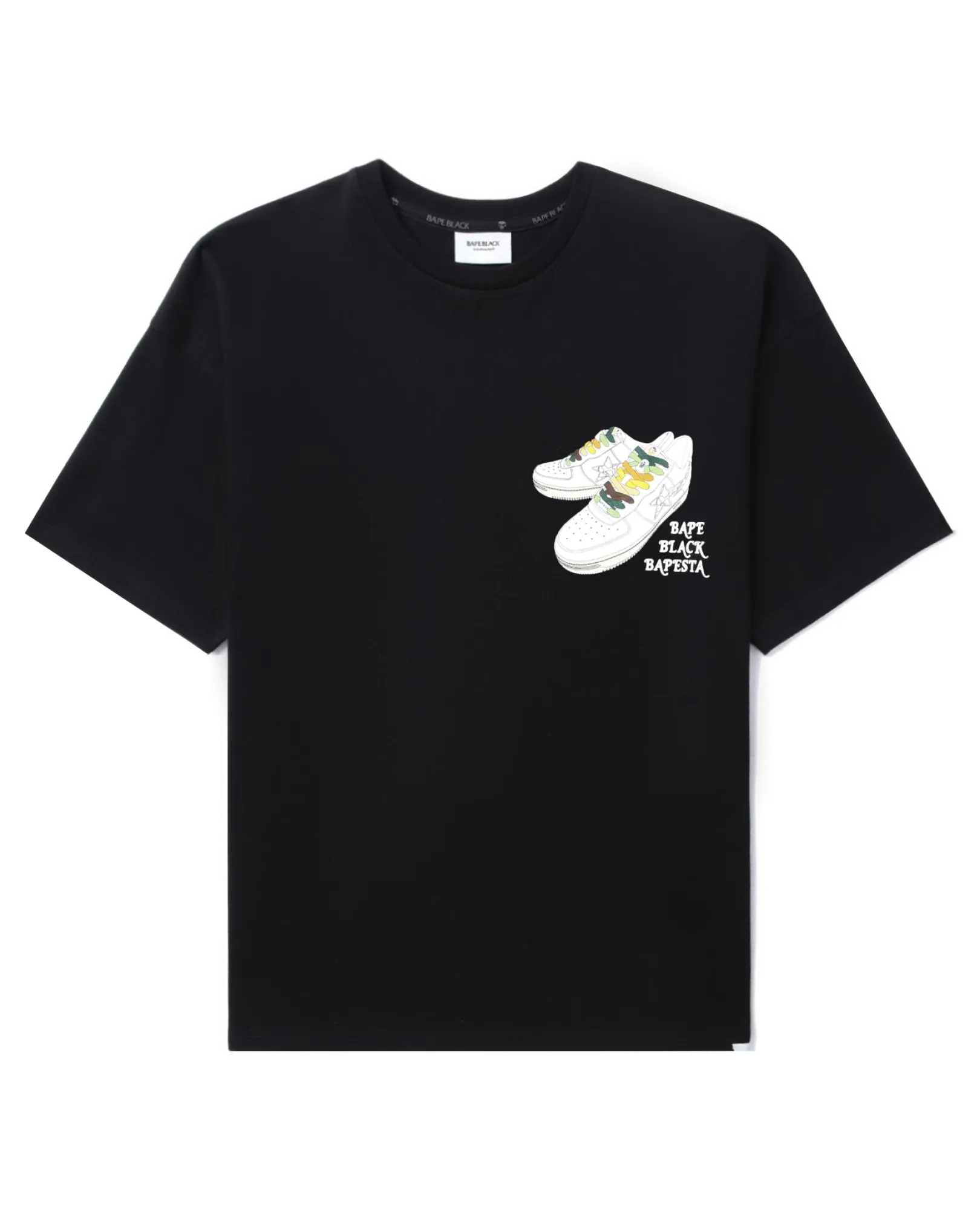 BBK BAPE SCHWARZES T-SHIRT MIT BAPE-STA-PRINT Best