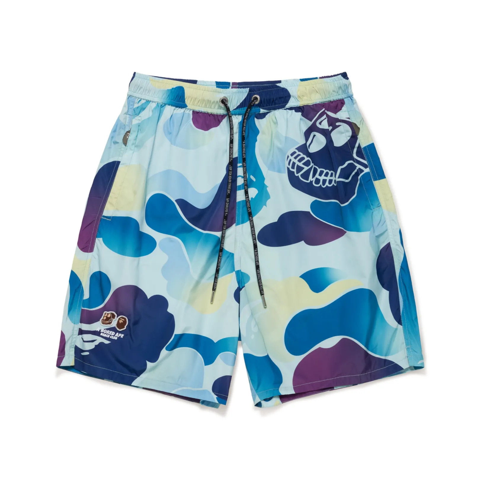 0ZX BAPE X BAYC - WATER SHORTS MENS BLUE Cheap