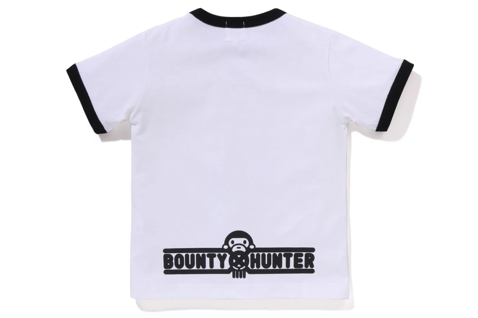 0ZX BAPE X BOUNTY HUNTER - BABY MILO RINGER TEE KIDS New