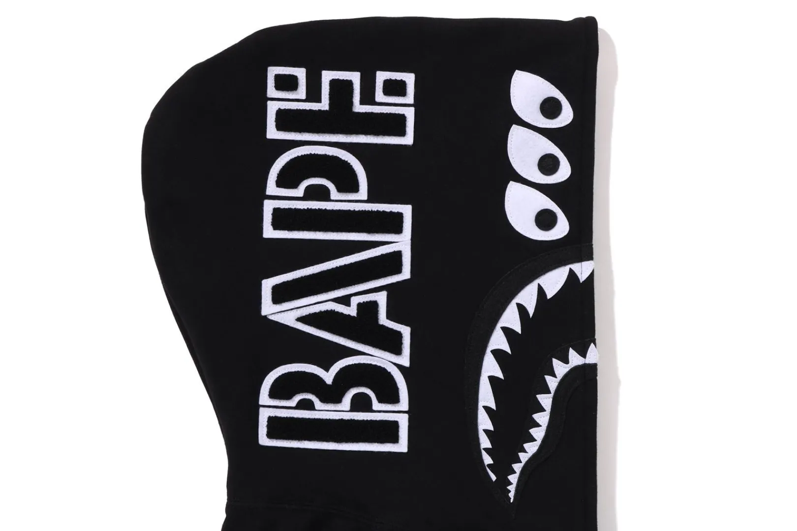 bape_x_bounty_hunter__mad_shark_full_zip_hoodie_mens_4.webp 0ZX BAPE X BOUNTY HUNTER - MAD SHARK FULL ZIP HOODIE MENS BLACK Fashion