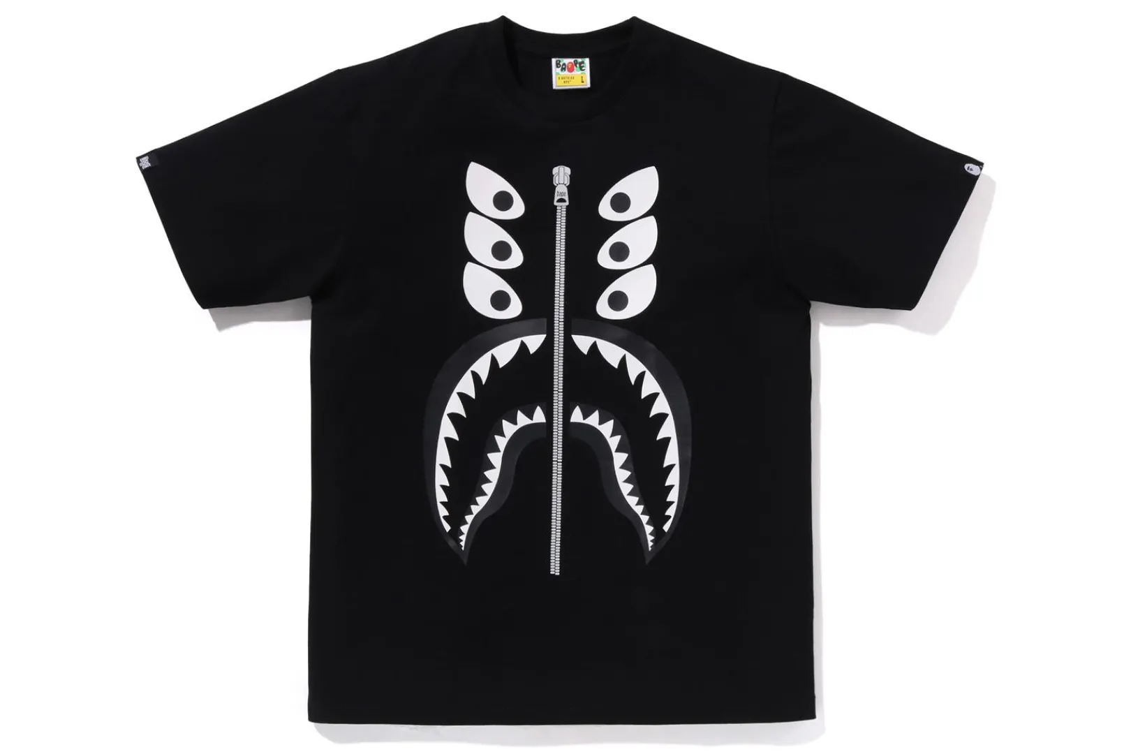 0ZX BAPE X BOUNTY HUNTER - MAD SHARK TEE MENS Clearance