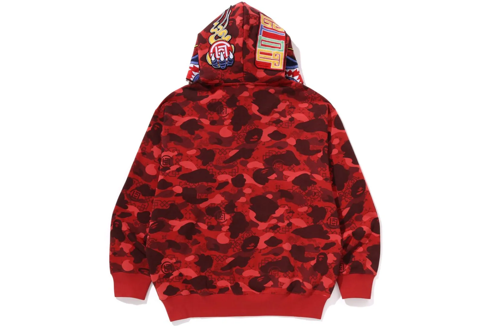 0ZX BAPE X CLOT CAMO SHARK RELAXED FIT FULL ZIP HOODIE MENS Sale