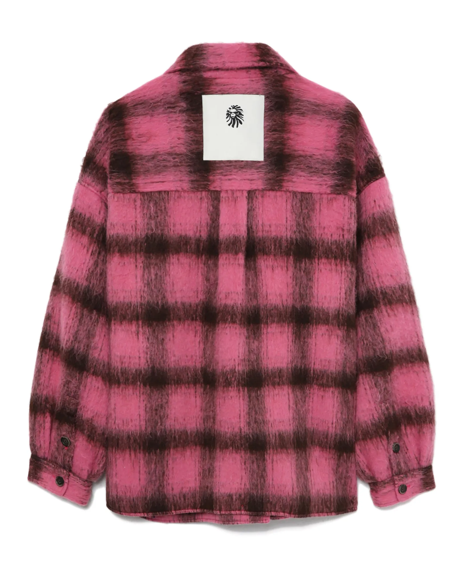BBK STST8401ML/BAPE SCHWARZ KARIERTES WOLLHEMD M ROSA Best