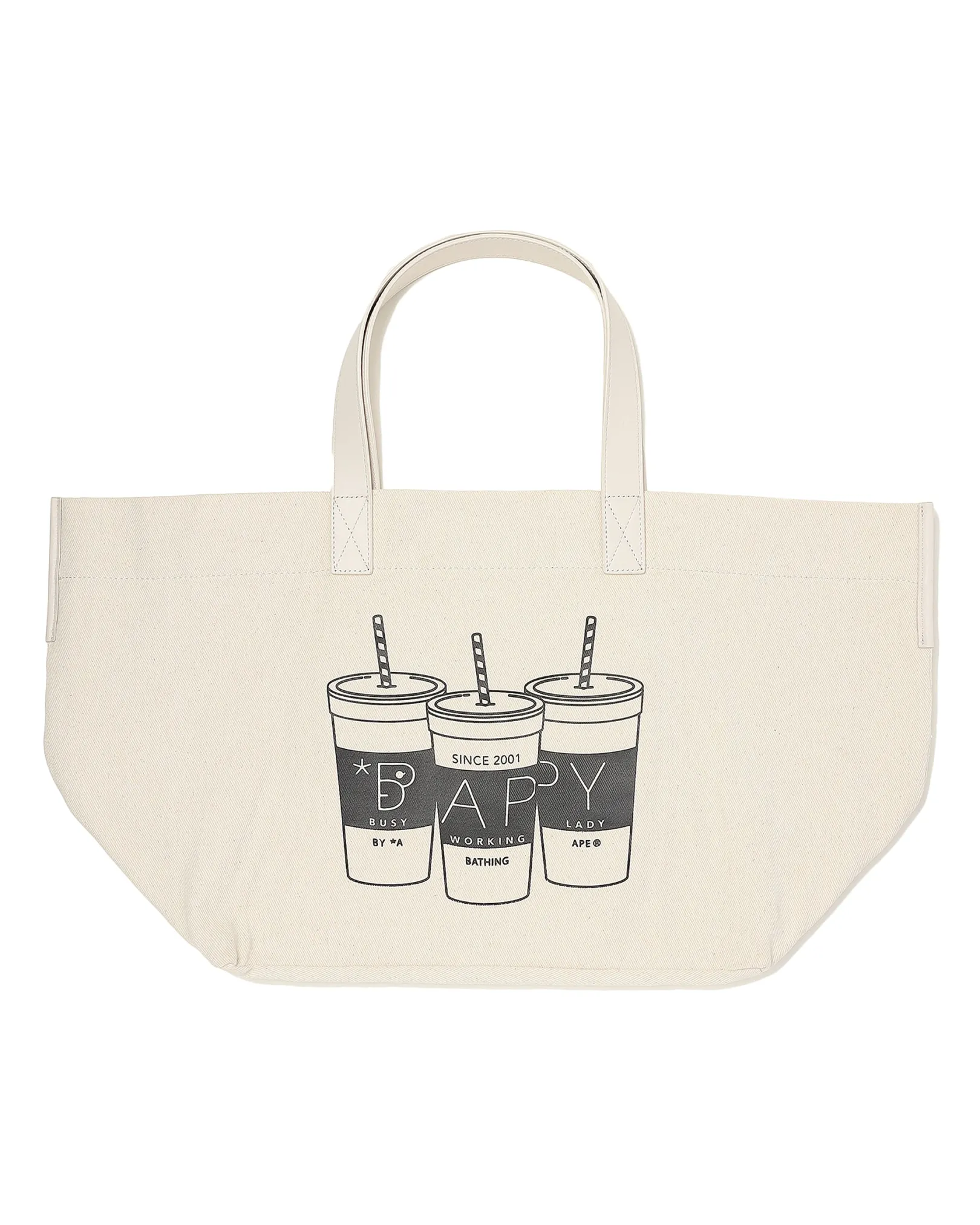BPY BGBA0018AL/BAPY ÜBERGRÖSSE EINKAUFSTASCHE AUS CANVAS, L ELFENBEIN Discount