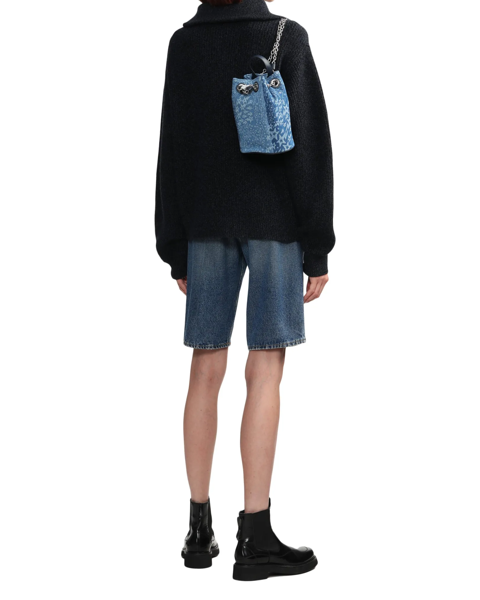 BPY BGBA0015XL/BAPY DENIM PATCHWORK-RUCKSACK L BLAU X WEISS Hot