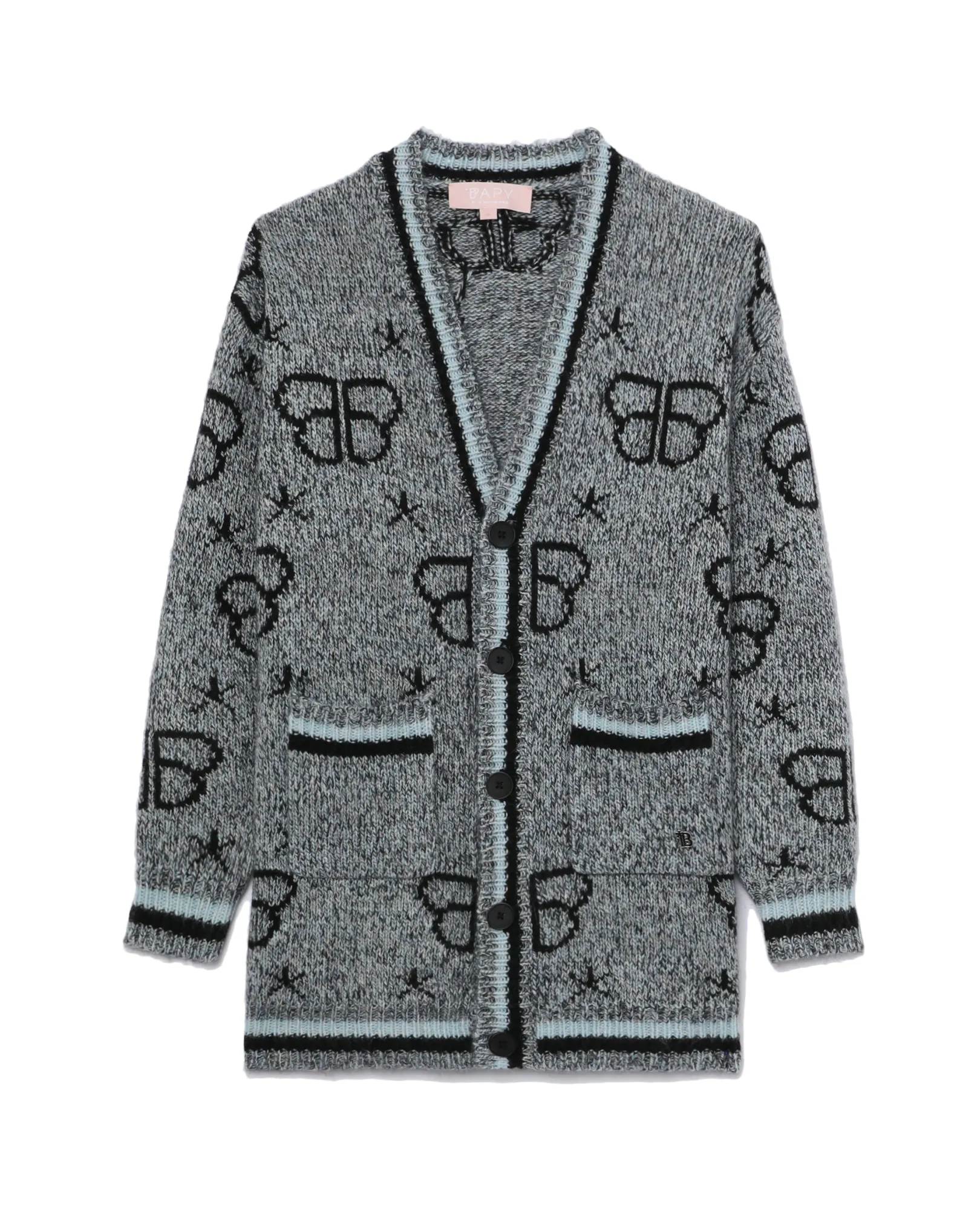 BPY CDCD4235XL/BAPY-MONOGRAMM-CARDIGAN L DUNKELGRÜN Clearance