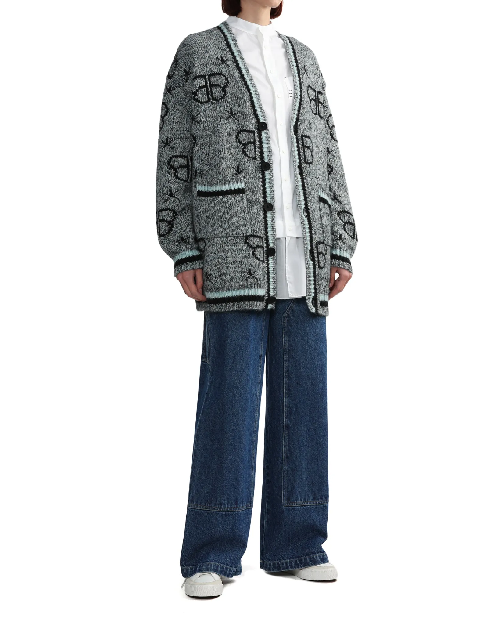 BPY CDCD4235XL/BAPY-MONOGRAMM-CARDIGAN L DUNKELGRÜN Clearance
