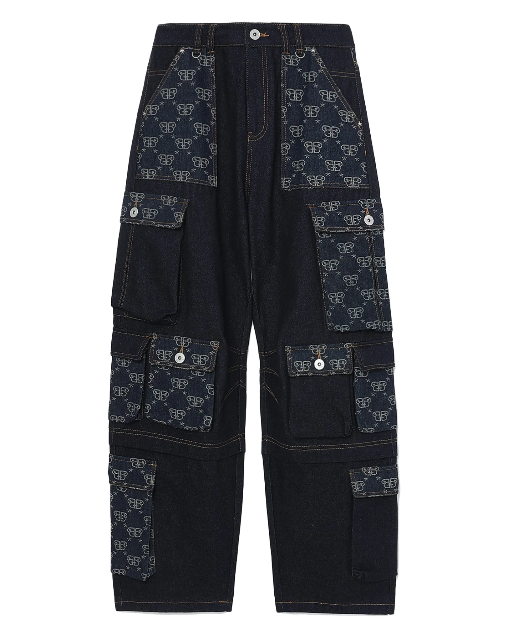 BPY JNJN6297XL/BAPY MONOGRAM CARGO-JEANS L DUNKELBLAU Clearance