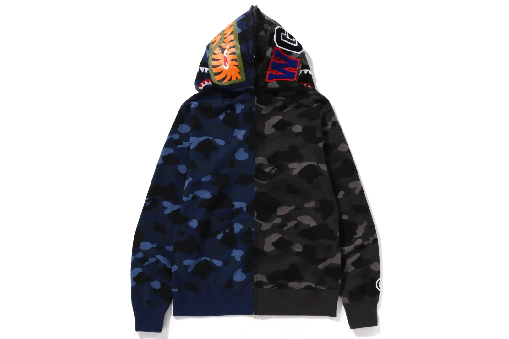 0ZX COLOR CAMO SEPARATE SHARK FULL ZIP HOODIE MENS Store