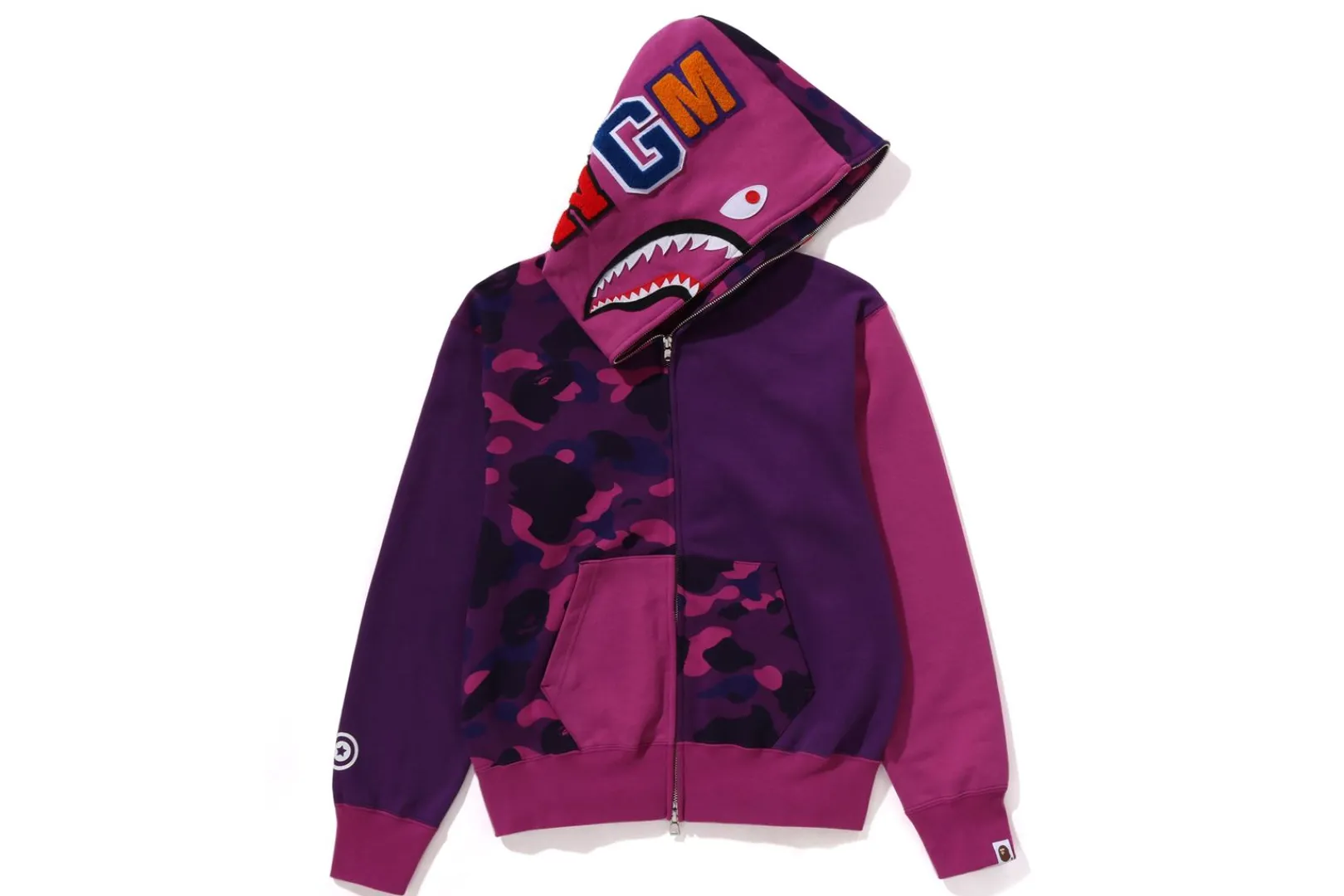 0ZX COLOR CAMO SHARK FULL ZIP HOODIE LADIES Outlet