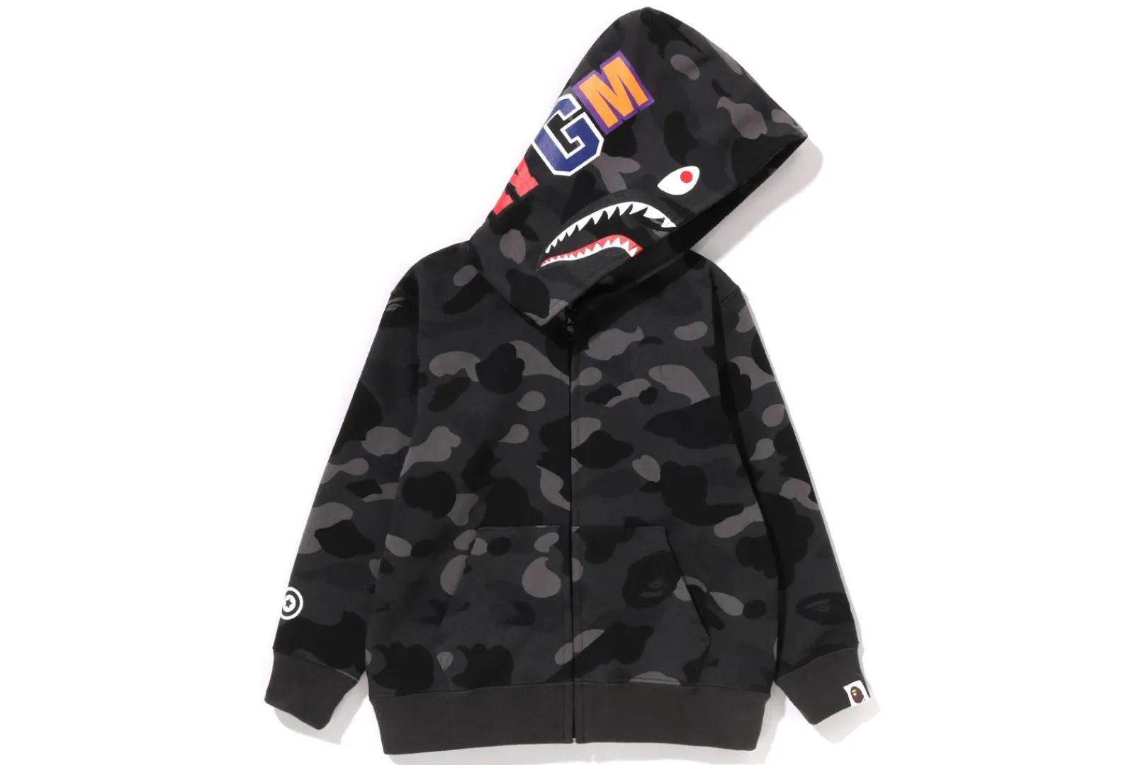 0ZX COLOR CAMO SHARK ZIP HOODIE KINDER Cheap