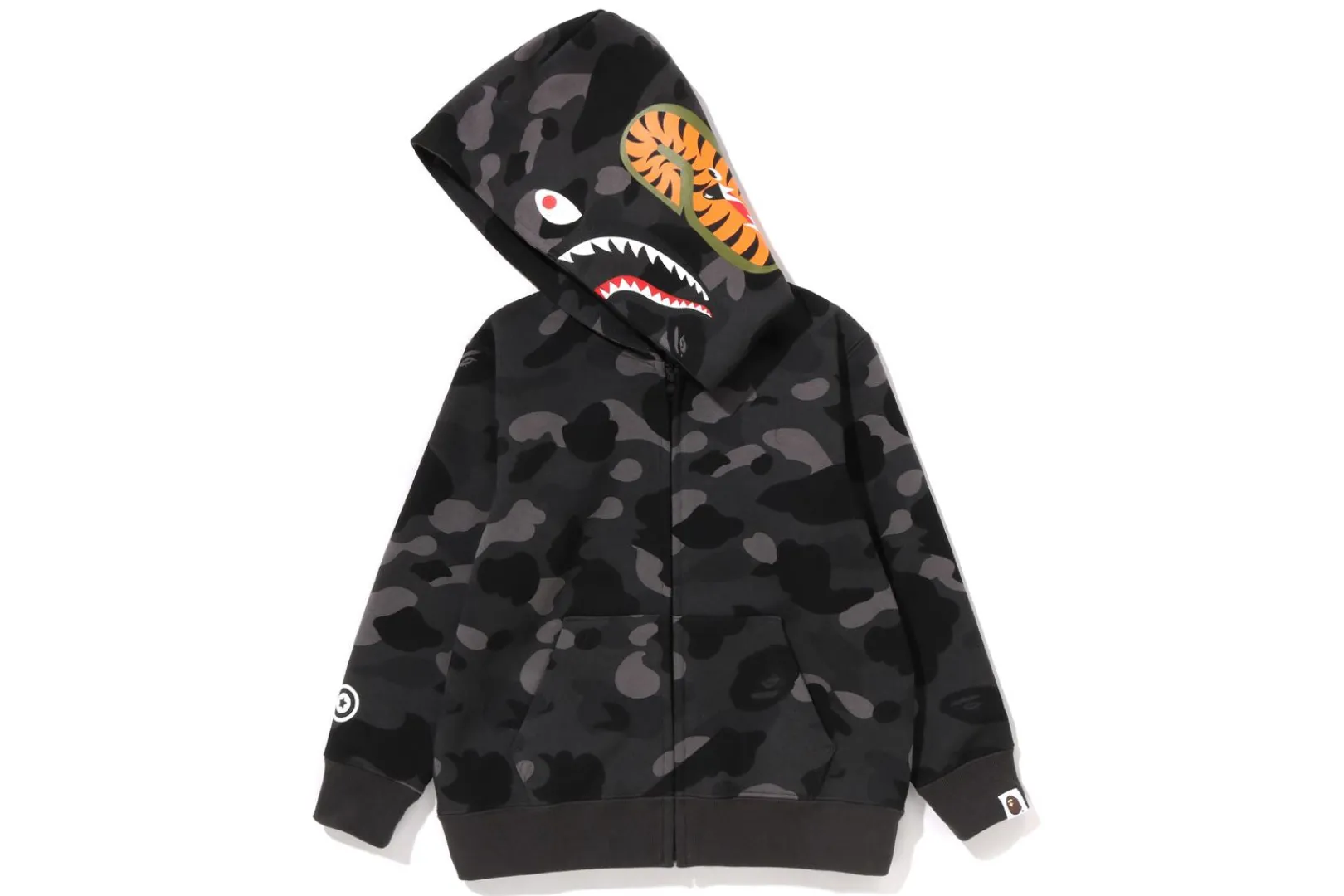 0ZX COLOR CAMO SHARK ZIP HOODIE KINDER Cheap