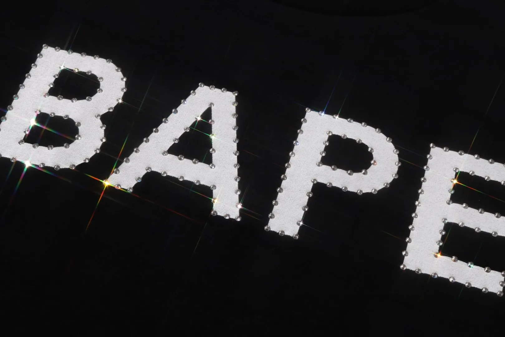 0ZX CRYSTAL STONE BAPE TEE LADIES Cheap