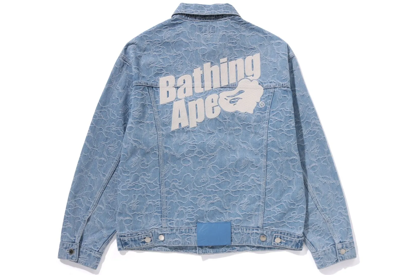 0ZX DENIM-JACKE „LINE“ MIT CAMO-MUSTER BLAU Clearance