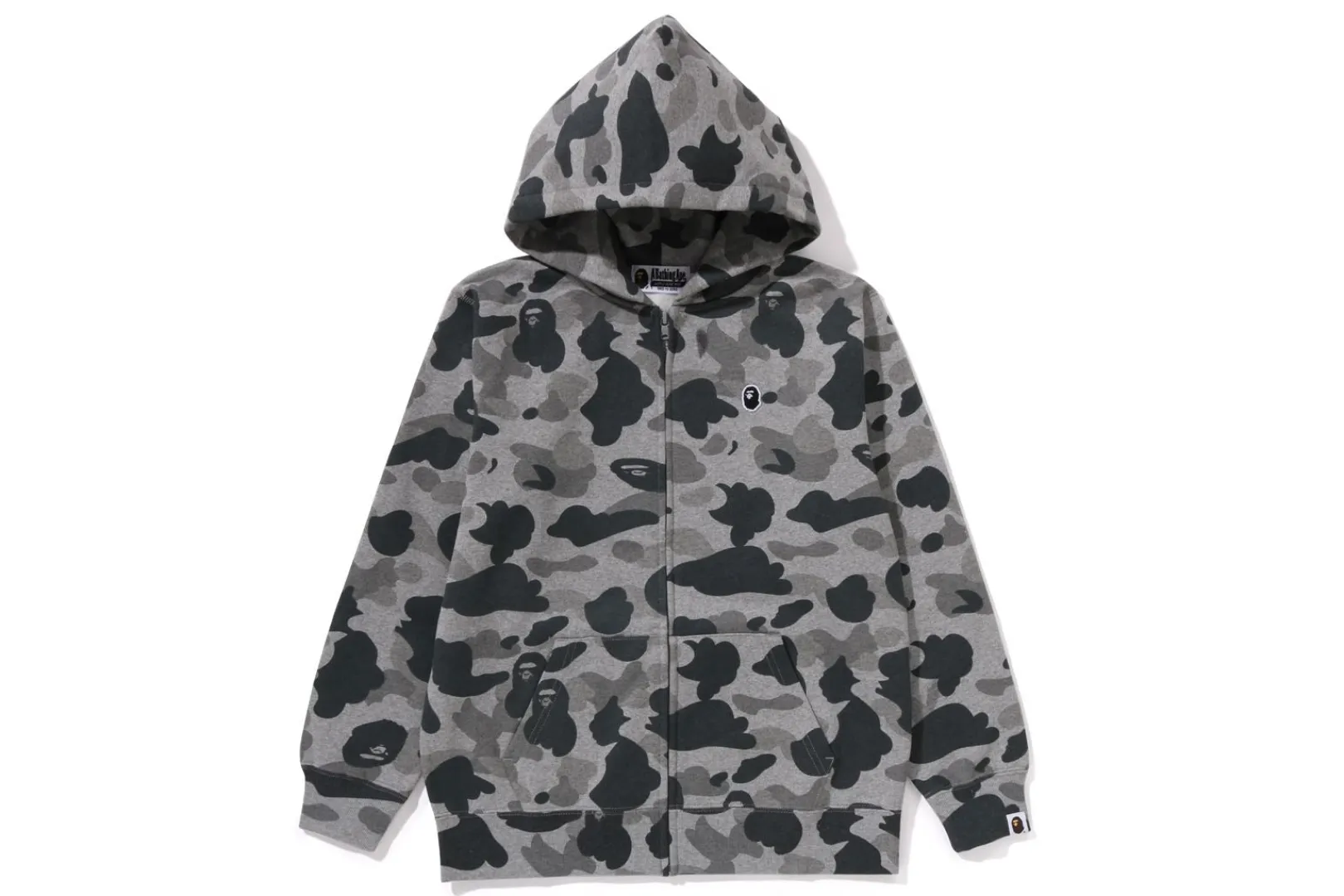 0ZX HEATHER GRAY CAMO ZIP HOODIE JUNIOR GREY Discount