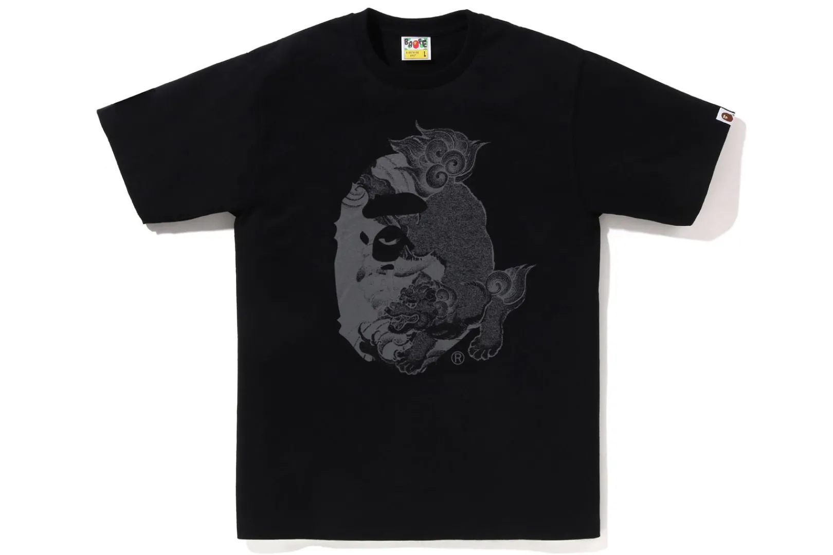 0ZX JAPANESE TATTOO BIG APE HEAD TEE MENS Fashion