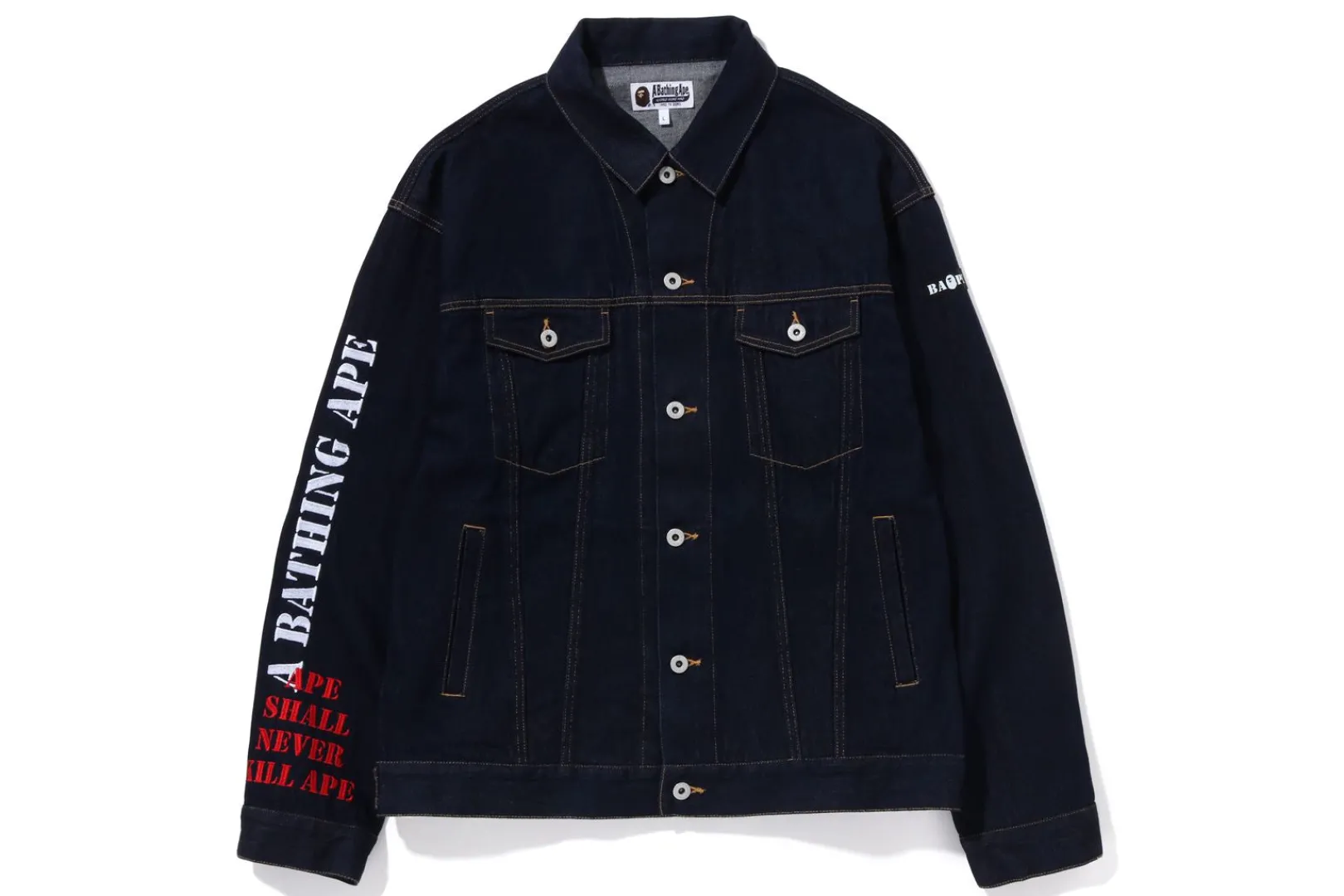 0ZX JEANSJACKE MIT MEHREREN MOTIV-MUSTER UND LOCKERER PASSFORM MARINE Outlet