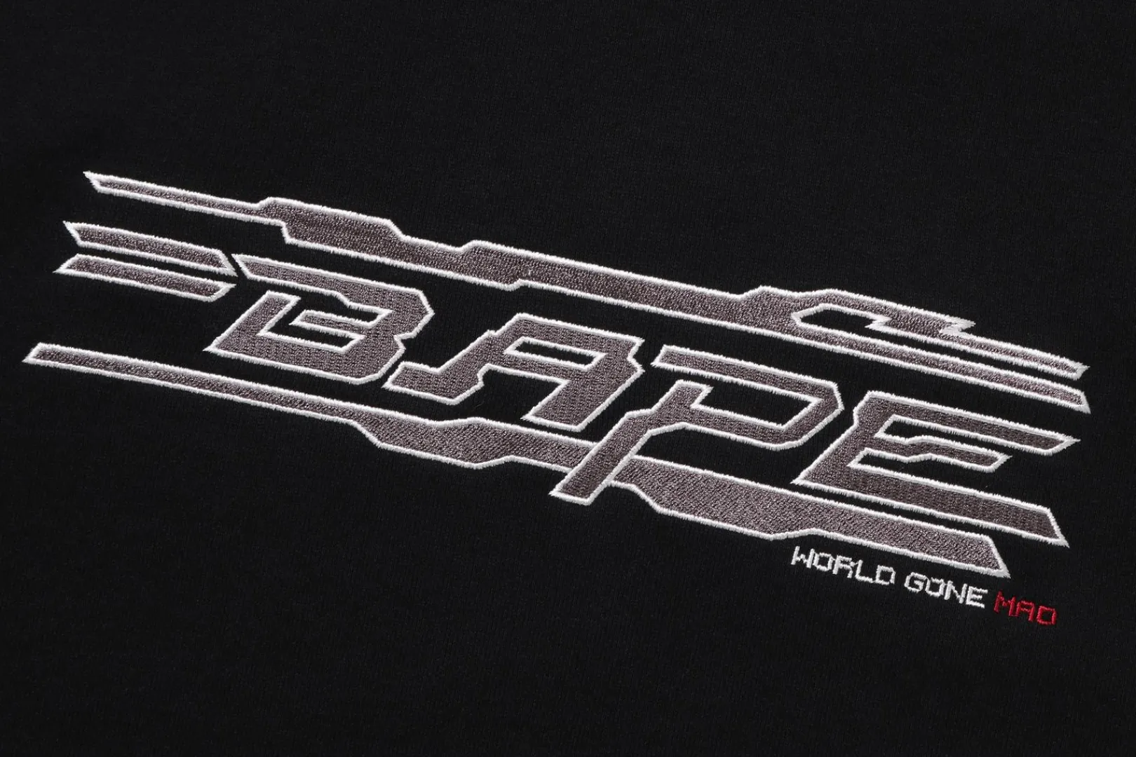 0ZX Kapuzenpullover mit Stickerei „BAPE“ Discount