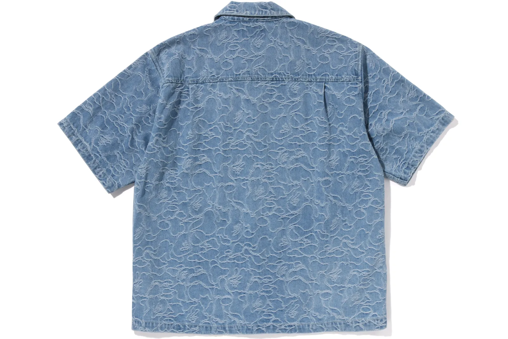 0ZX LINE CAMO-DENIM-KURZARMHEMD BLAU Online