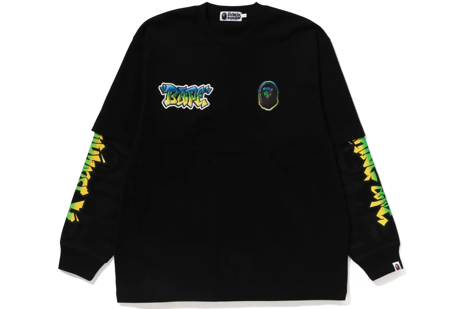 0ZX LUX SPORT MUSTER OVERSIZED DOPPELT LANGARM-T-SHIRT Cheap