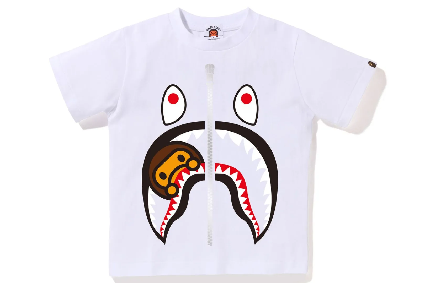 0ZX MILO SHARK TEE KIDS WHITE Cheap
