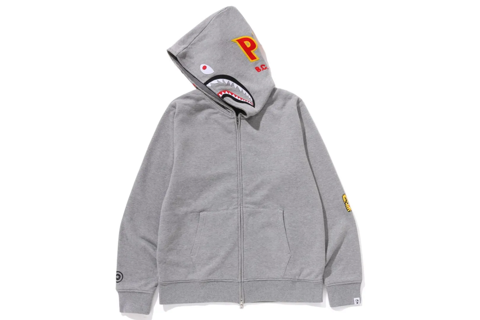 0ZX 2ND SHARK FULL ZIP HOODIE MENS Fashion