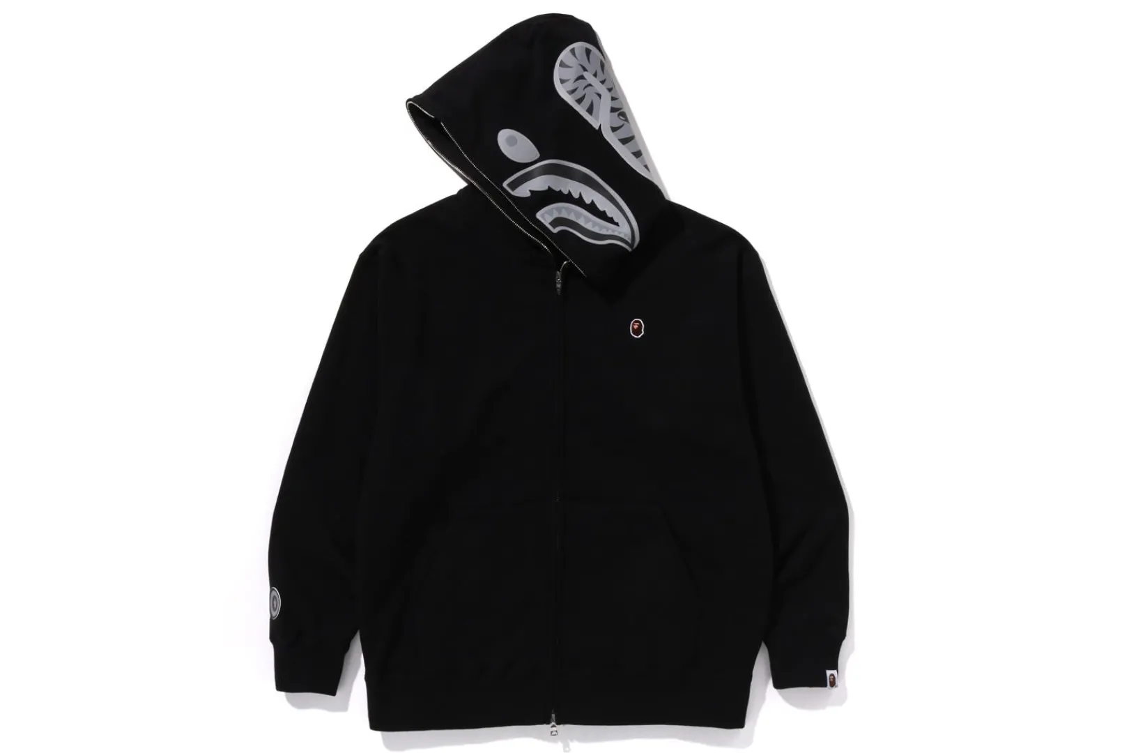 0ZX ONE POINT APE HEAD SHARK RELAXED FIT FULL ZIP HOODIE MENS Best