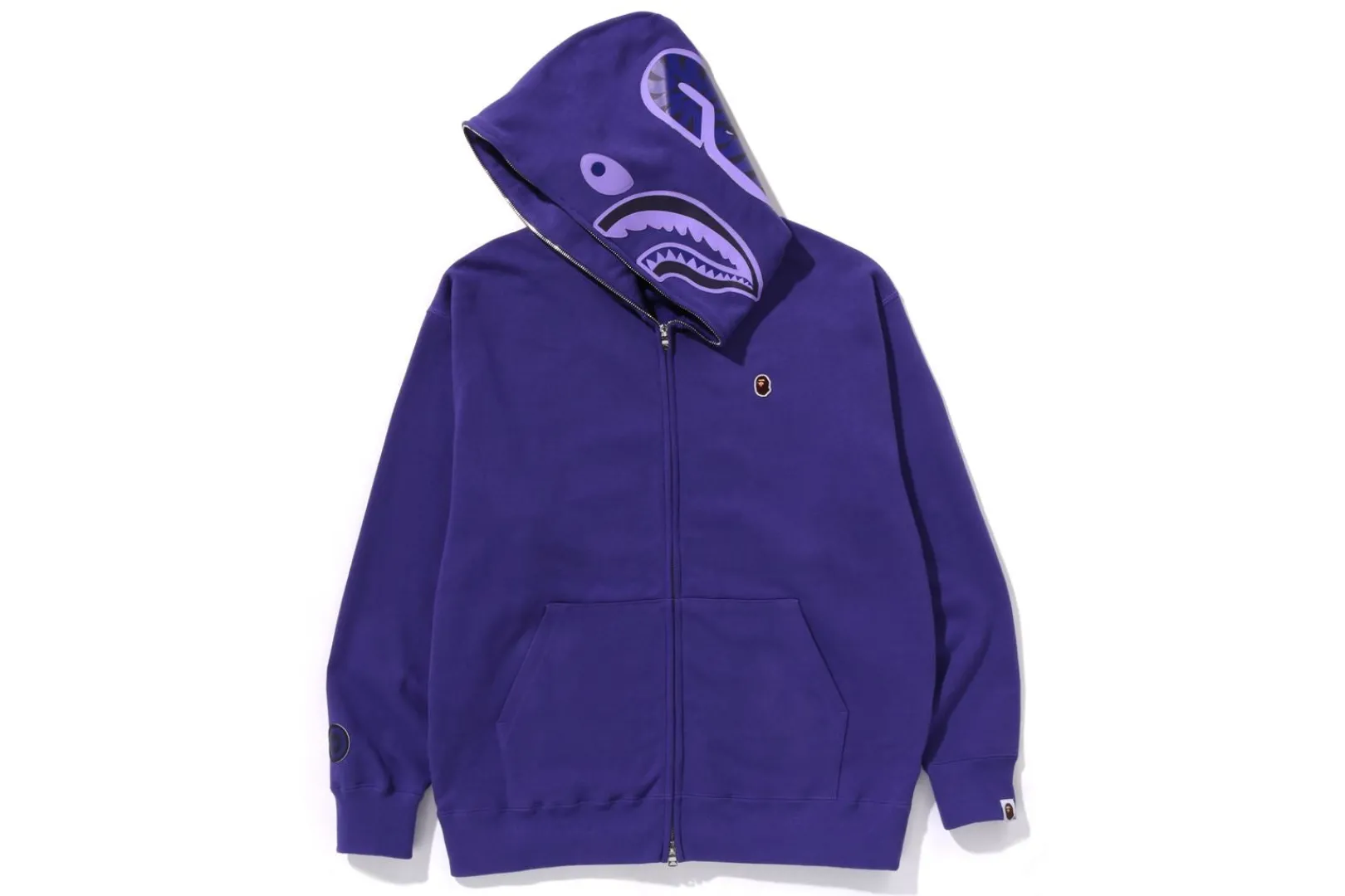 0ZX ONE POINT APE HEAD SHARK RELAXED FIT FULL ZIP HOODIE MENS Best