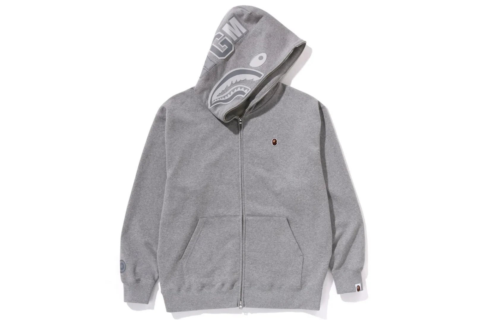 0ZX ONE POINT APE HEAD SHARK RELAXED FIT FULL ZIP HOODIE MENS Best