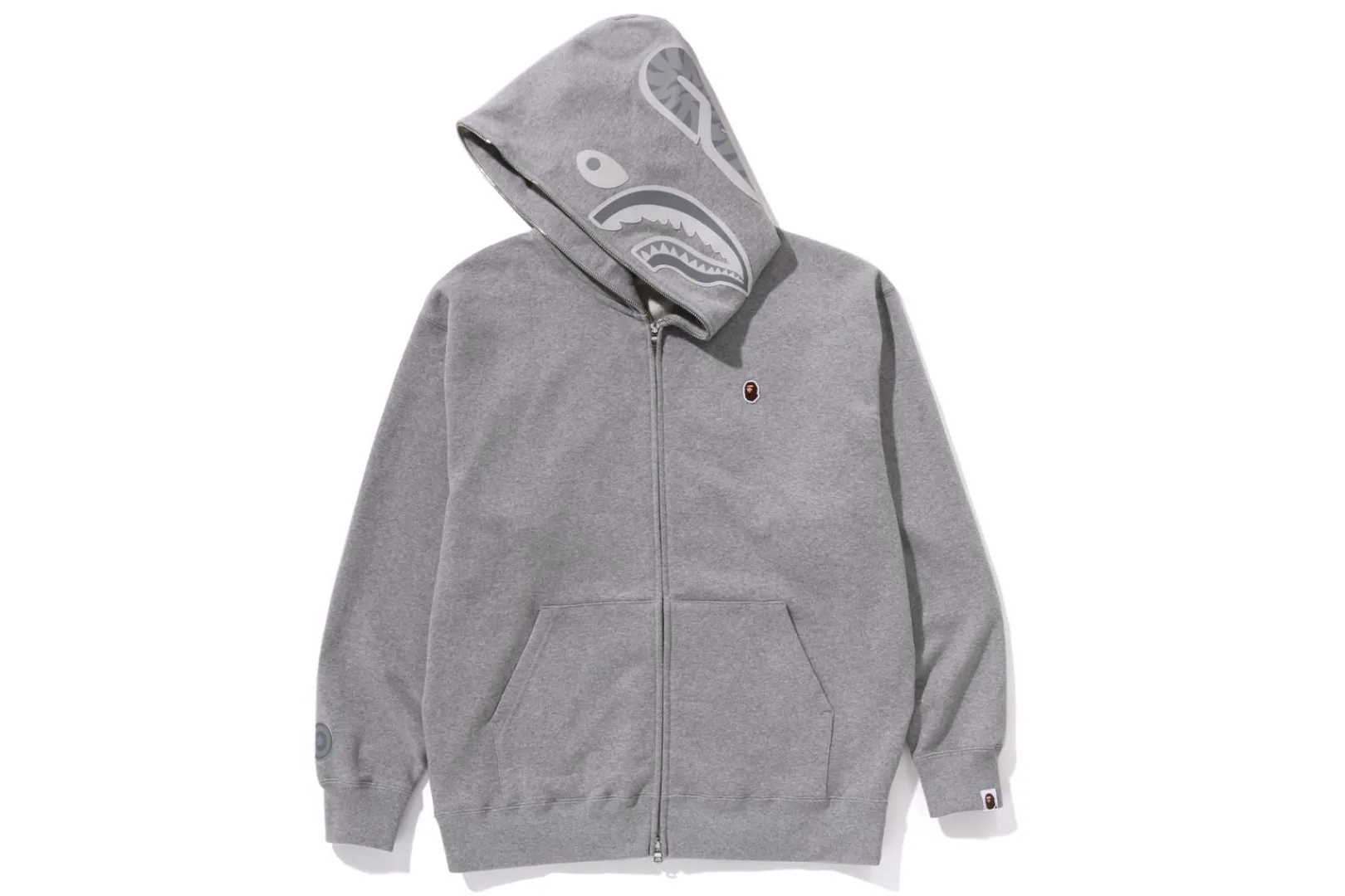 0ZX ONE POINT APE HEAD SHARK RELAXED FIT FULL ZIP HOODIE MENS Best