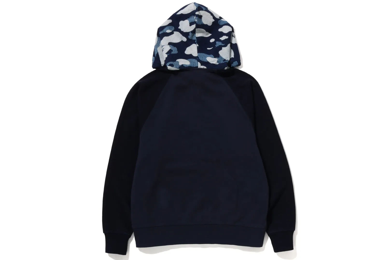0ZX SASHIKO CAMO LOCKER PASSFORM REISSVERSCHLUSS-KAPUZENPULLOVER MARINE Discount