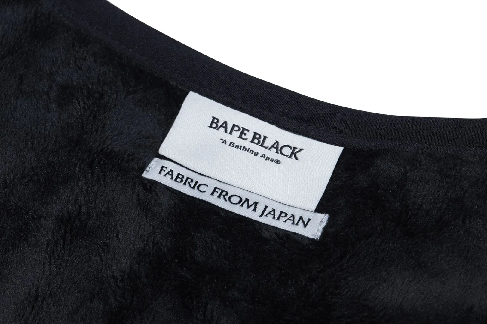 schwarze_fleecejacke_mit_reiverschluss_und_logo_von_bape_9.webp BBK Schwarze Fleecejacke mit Reißverschluss und Logo von Bape Best Sale