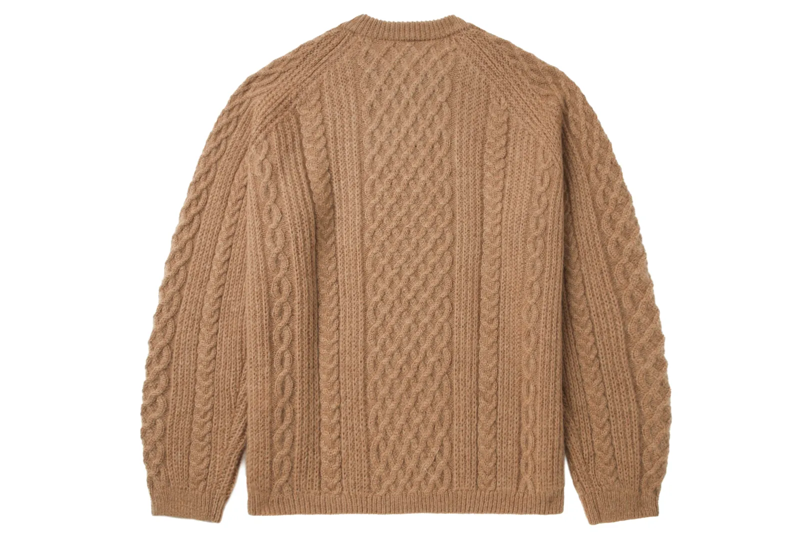 BBK SCHWARZER BAPE-PULLOVER AUS MOHAIR MIT ZOPFMUSTER Store
