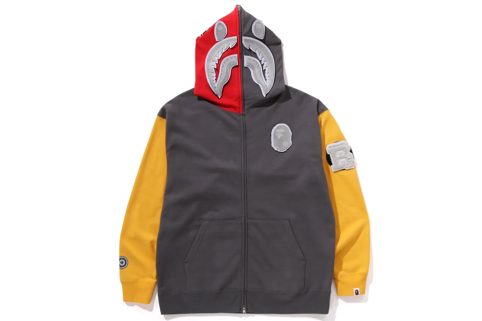 0ZX SHARK FULL ZIP HOODIE MALAYSIA MENS GREY Outlet