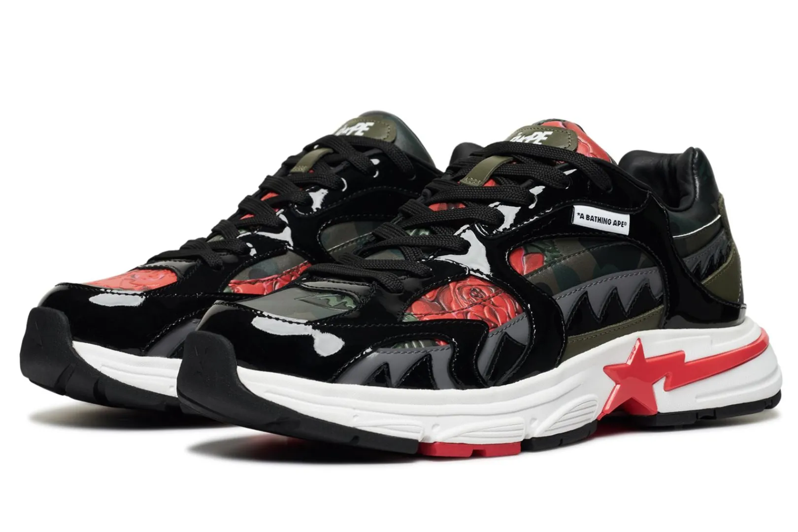 0ZX SHARK STA BAPE X ASSC MENS BLACK X MULTI Clearance