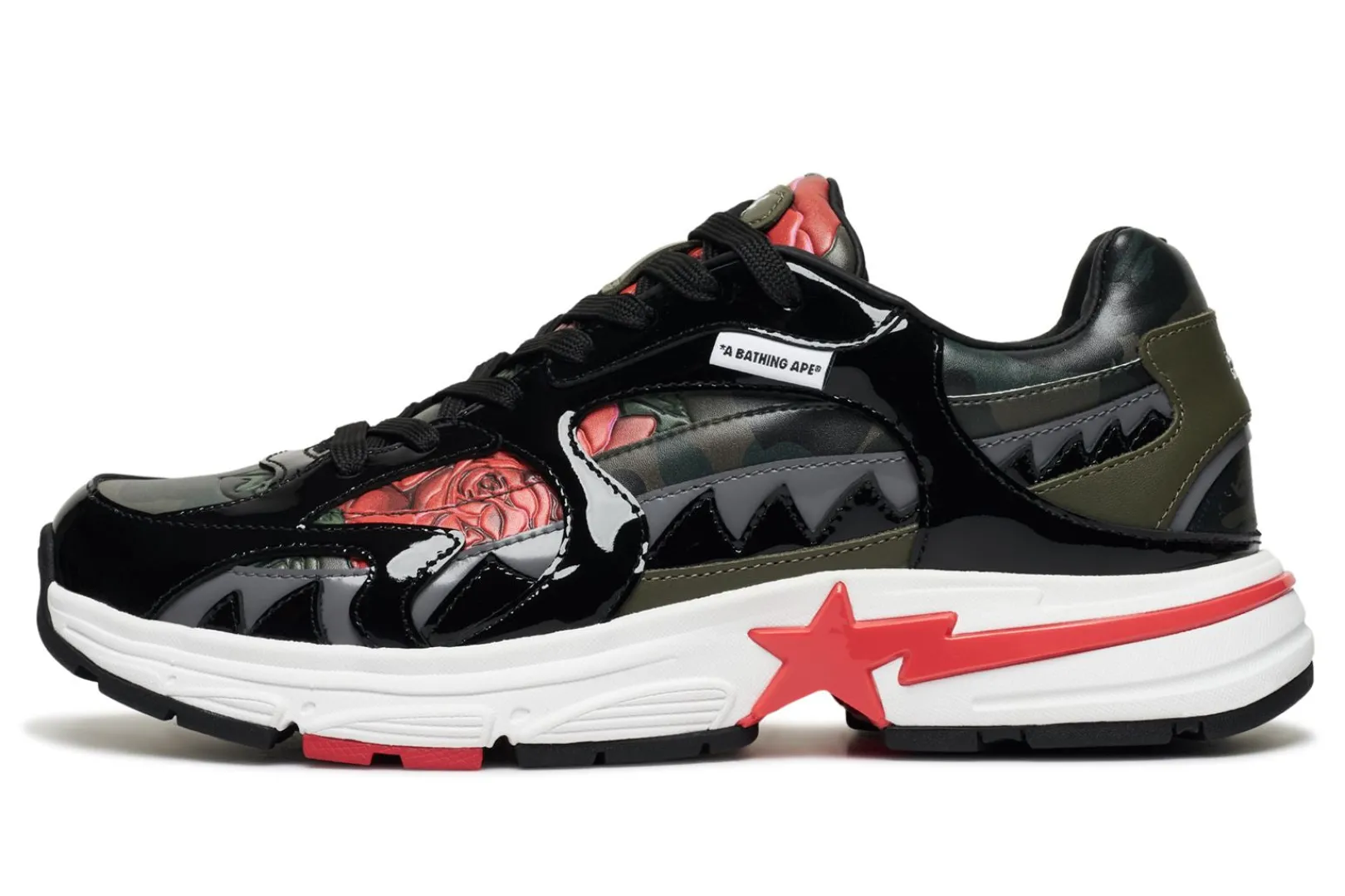 0ZX SHARK STA BAPE X ASSC MENS BLACK X MULTI Clearance