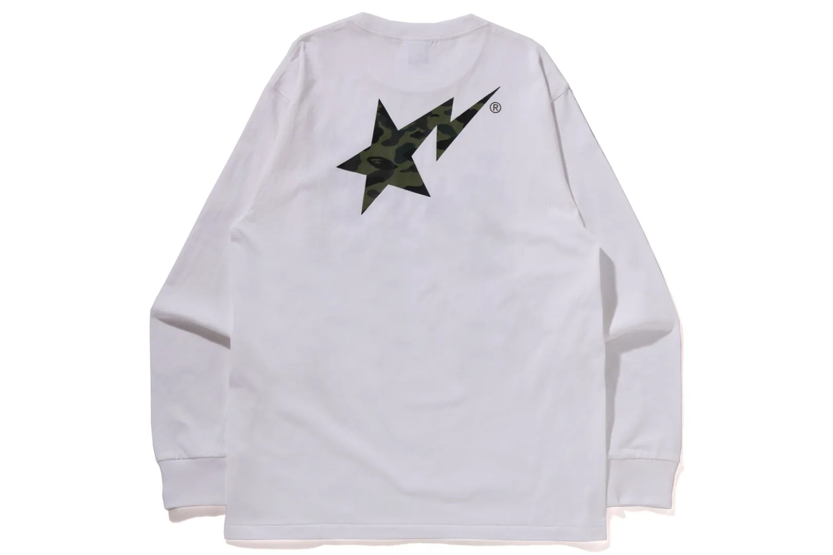 0ZX 1ST CAMO BAPE STA LS TEE MENS Best