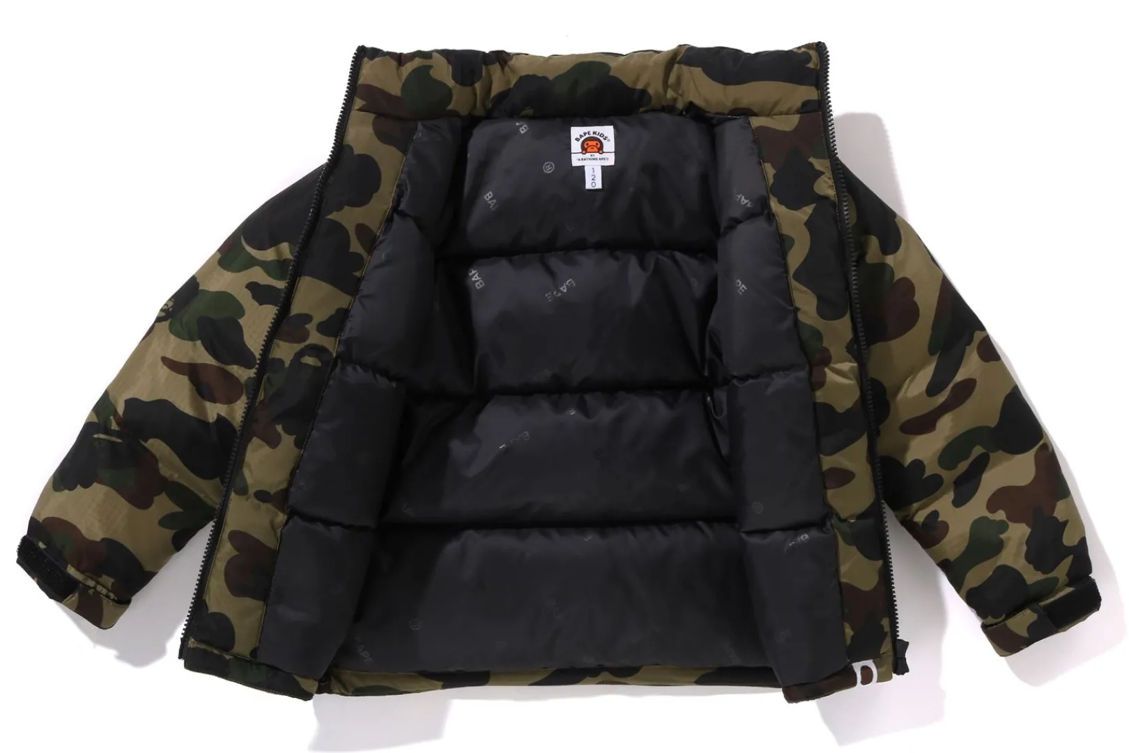 0ZX 1ST CAMO DOWN JACKET KIDS GREEN Best Sale